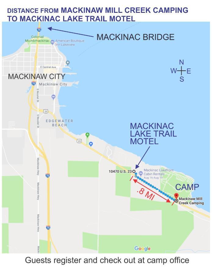 Mackinac Lake Trail Motel Маккино Сити Номер фото